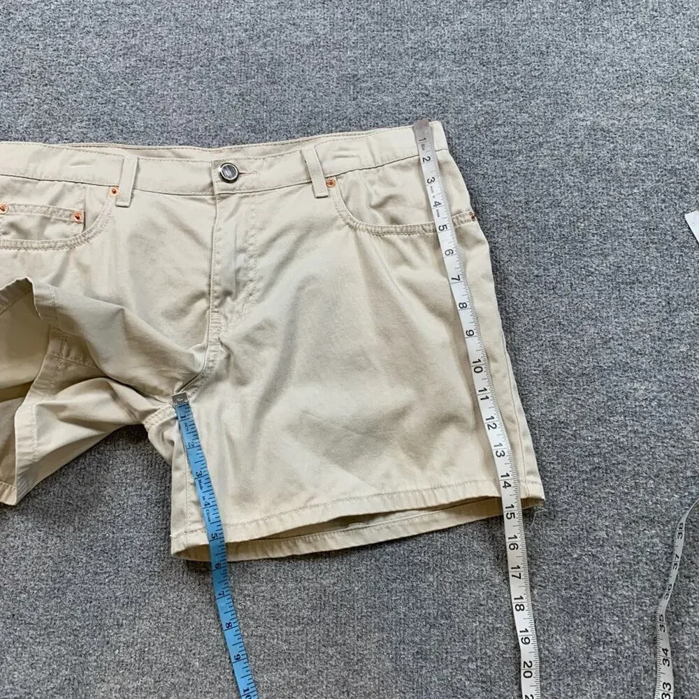 Ralph Lauren Polo Jean Shorts Womens 12 Khaki Cotton 5 Inch Inseam Walking Chino